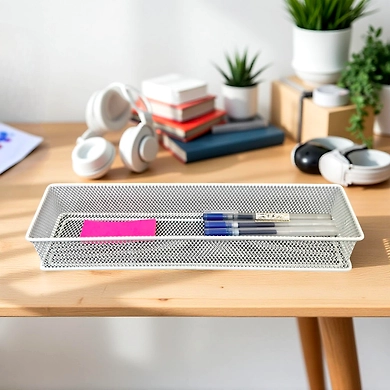 Extra-Long Mesh Desk Organizer Tray-111298