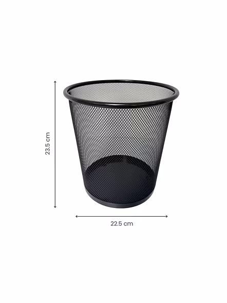 Mesh Wastebasket Trash Bin-GRAY-1