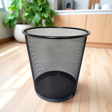 Modern Mesh Office Wastebasket-111353