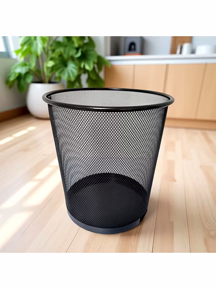 Modern Mesh Office Wastebasket