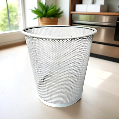 Modern Mesh Office Wastebasket-111354