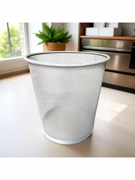 Modern Mesh Office Wastebasket-111354