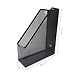 Black Metal Mesh Magazine Holder Organizer-GRAY-2-sm