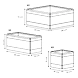 Foldable Fabric Storage Bins – Set of 6, Gray-2-sm