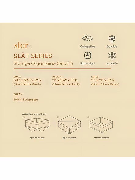 Foldable Fabric Storage Bins 