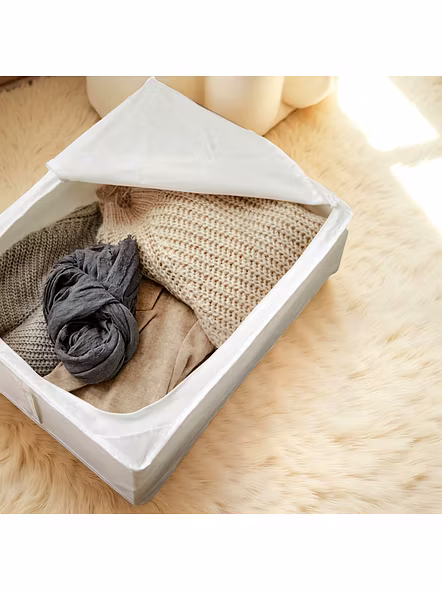 Foldable Fabric Storage Box with Lid 