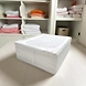 Foldable Fabric Storage Box with Lid – White-2-sm