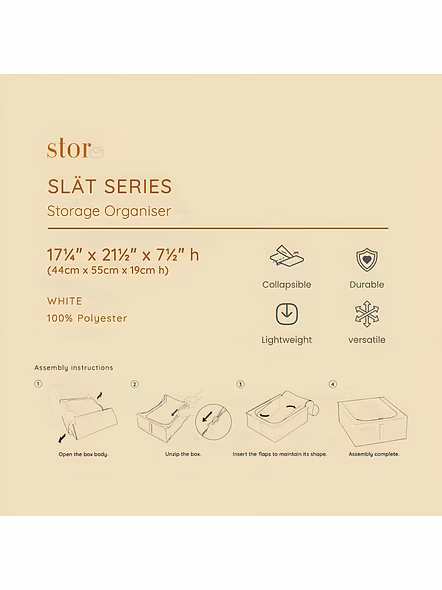 Foldable Fabric Storage Box with Lid 