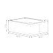 Foldable Fabric Storage Box with Lid – White-3-sm