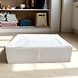 Premium Foldable Storage Box with Lid – White Fabric Organizer-2-sm