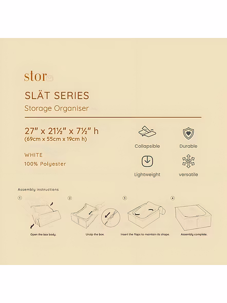 Premium Foldable Storage Box with Lid 