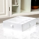Foldable Fabric Drawer Organizer with Compartments – White-111371-sm