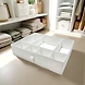 Foldable Fabric Drawer Organizer with Compartments – White-1-sm