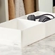 Slim Fabric Storage Organizer with Dual Compartments – White-1-sm