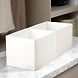 Tall Fabric Storage Organizer with Dual Compartments – White-111374-sm