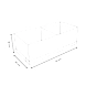 Tall Fabric Storage Organizer with Dual Compartments – White-3-sm