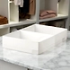 Medium Fabric Storage Organizer with 2 Compartments – White-111375-sm