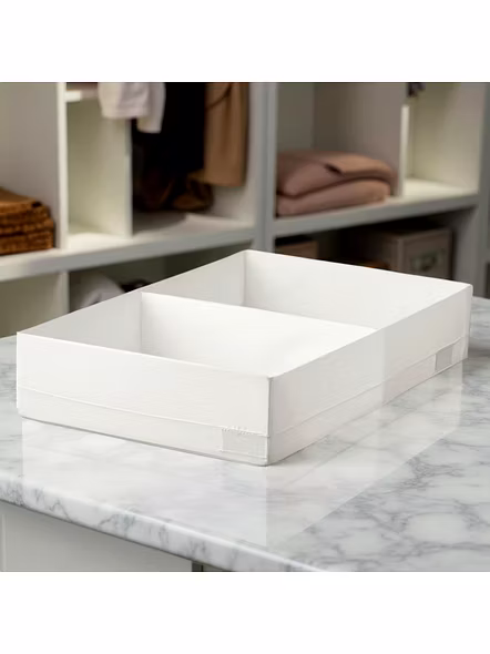 Medium Fabric Storage Organizer with 2 Compartments 