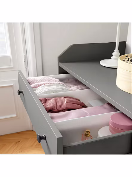 Medium Fabric Storage Organizer with 2 Compartments -4