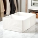 Compact Fabric Storage Organizer with 2 Compartments – White-111376-sm