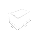Foldable Grid Fabric Storage Box with Handle – White Checkered-3-sm
