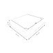 Low-Profile Grid Fabric Storage Box with Handle – White Checkered-2-sm