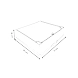 Slim Grid Fabric Storage Box with Zipper Closure – Light Checkered-2-sm