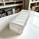 Slim Drawer Organizer with 6 Compartments – White Fabric Divider-111380-sm