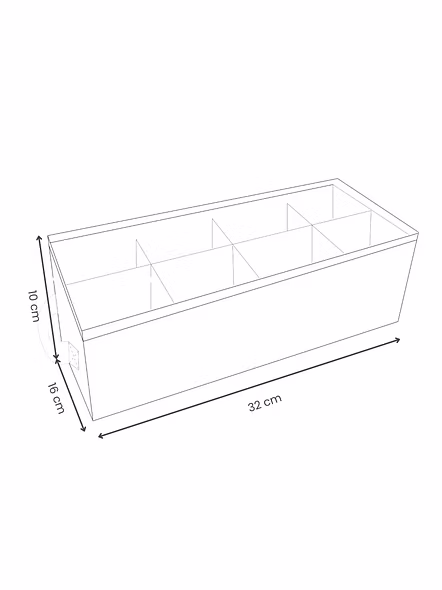 Compact Drawer Organizer with 8 Compartments -1