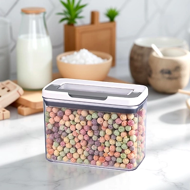 Medium Airtight Cereal Storage Container – 1800ML Clear Pantry Organizer-111391