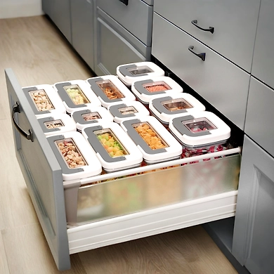 Medium Airtight Cereal Storage Container – 1800ML Clear Pantry Organizer-4