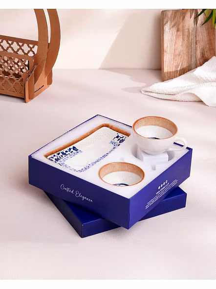 Pixel Collection Ceramic Cup &amp; Cookie Delight Gift Set 