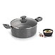 Alda Marbello Non-Stick Casserole with Glass Lid – Marble Coated Cookware for Multipurpose Cooking-91107-sm
