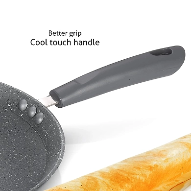 Alda Marbello Non Stick Crepe Pan – Premium Non Stick Tawa for Everyday Cooking-28CM-1