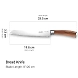 Stahl Talon Series Bread Knife – 20cm Serrated Stainless Steel Blade-3-sm