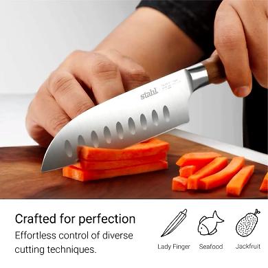 Stahl Talon Series Santoku Knife – 13cm Multipurpose Japanese-Style Knife-1
