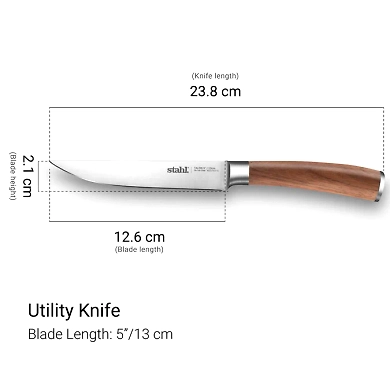 Stahl Talon Series Utility Knife – 13cm Multipurpose Kitchen Knife-3
