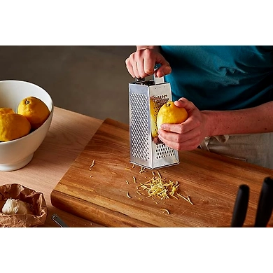 FISKARS Essential 4-Sided Cheese Grater – Stainless Steel, Multipurpose Kitchen Tool-1