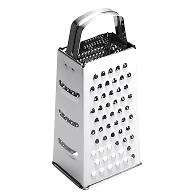 FISKARS Essential 4-Sided Cheese Grater – Stainless Steel, Multipurpose Kitchen Tool