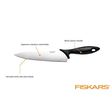 FISKARS Essential Chef’s Knife – Stainless Steel Blade with Ergonomic Handle-3