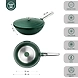 Westinghouse Cast Aluminium Wok Pan with Lid – 28cm, Non-Stick, Induction Base (Forest Green)-1-sm