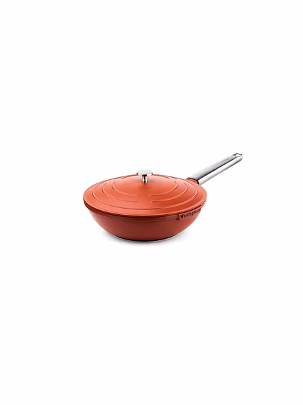 Westinghouse Cast Aluminium Wok Pan with Lid 