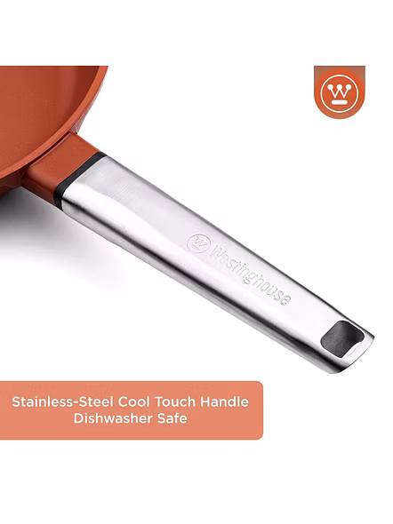 Westinghouse Cast Aluminium Wok Pan with Lid 