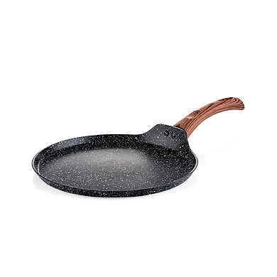 Westinghouse Granite Non-Stick Flat Tawa – 28cm with Wood-Finish Handle-111991