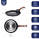 Westinghouse Granite Non-Stick Flat Tawa – 28cm with Wood-Finish Handle-2-sm