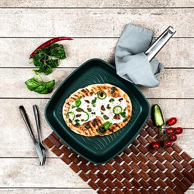 Westinghouse Non-Stick Square Grill Pan – 28cm with Stainless Steel Handle-2