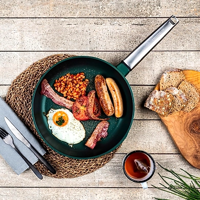 Westinghouse Non-Stick Frying Pan – Green with Stainless Steel Handle-20CM-3