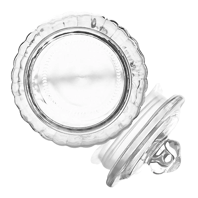 Treo Classic Ribbed Glass Storage Jar with Lid-3