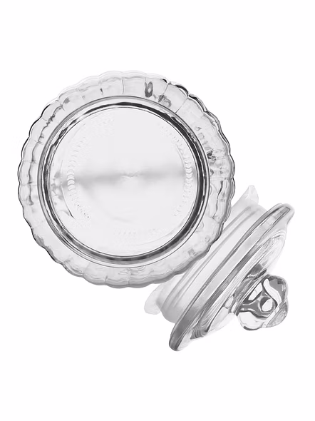 Treo Classic Ribbed Glass Storage Jar with Lid