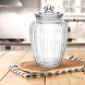 Treo Classic Ribbed Glass Storage Jar with Lid-2-sm